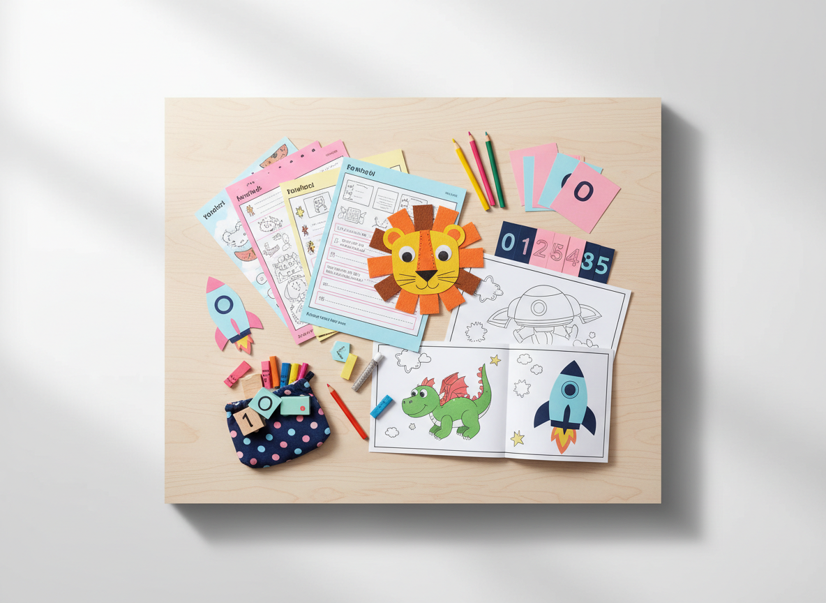 Kit Infância sem Telas com atividades educativas